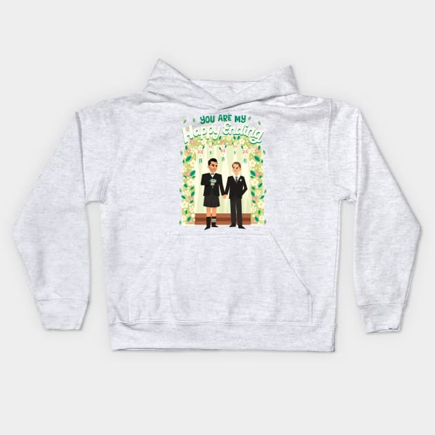 Happy Ending Kids Hoodie by risarodil